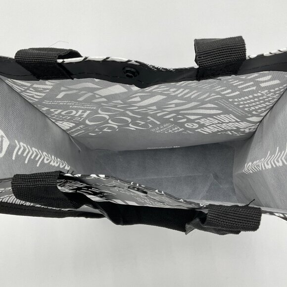 Lululemon Small Black White Logo Reusable Tote Bag - Picture 6 of 7